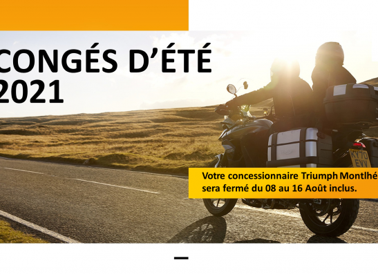 Fermeture pour congés d'été