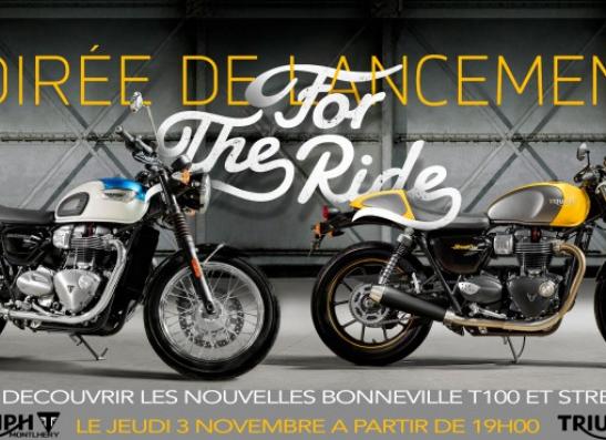 SOIREE LANCEMENT BONNEVILLE T100 ET STREET CUP